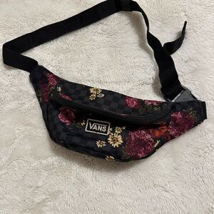 Vans Black Floral Crossbody Bag
